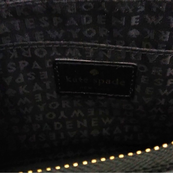 **LIKE NEW!** Classic Kate Spade black and silver beaded wristlet or clutch! - Picture 11 of 12